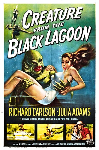 Cartel de Creature from the Black Lagoon (1954)