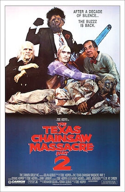 Cartel de The Texas Chainsaw Massacre 2 (1986)